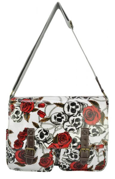Bolsa Skulls florais